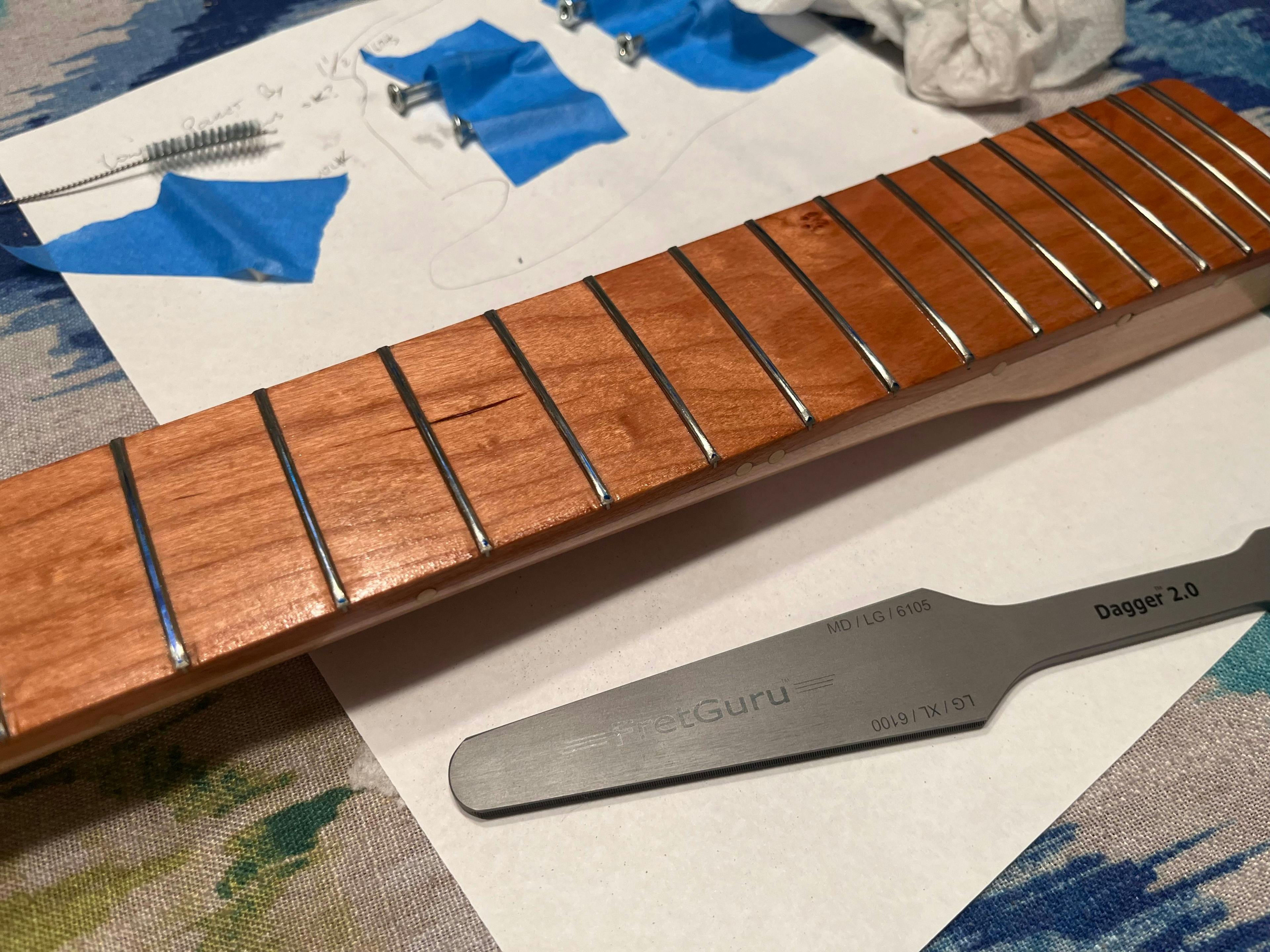 Crowning the frets